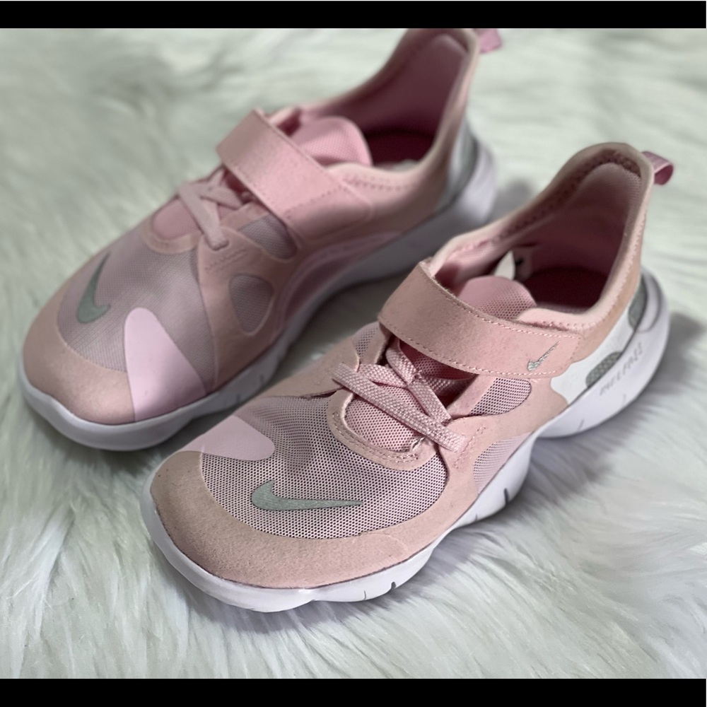 NEW Nike Free Rn 5.0 (Ps) Pink Foam kids shoes - Picture 11 of 13